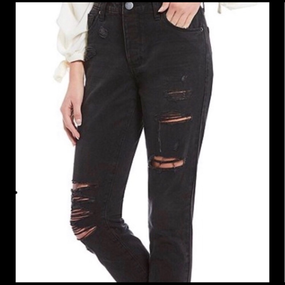 NWT STS Blue - Black Distressed Jeans